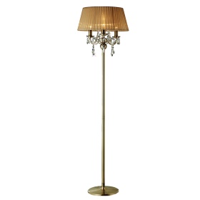 Olivia Antique Brass-Soft Bronze Crystal Floor Lamps Diyas Contemporary Crystal Floor Lamps Olivia Antique Brass-Soft Bronze Crystal Floor Lamps Diyas Contemporary Crystal Floor Lamps